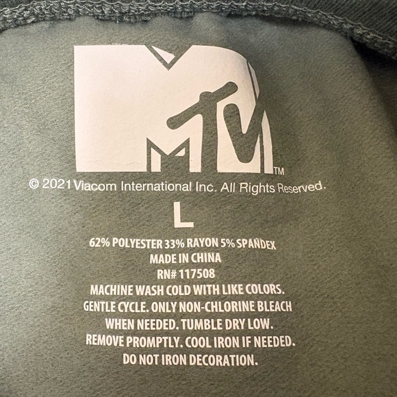 MTV Sage Green Leopard Print Logo | Joggers | Size: Large | Soft Sweat Pants 💚 - Picture 3 of 16